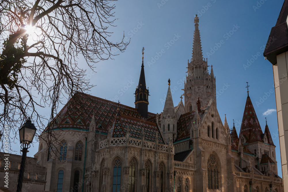 Matthias Church, Holy Trinity Square, Várhegy, Budapest, Hungary: one of the best known landmarks on Castle Hill