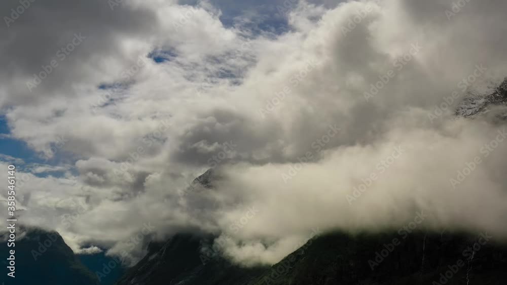Mountain cloud top view landscape. Beautiful Nature Norway natural landscape Mountain cloud top view landscape. Beautiful Nature Norway natural landscape