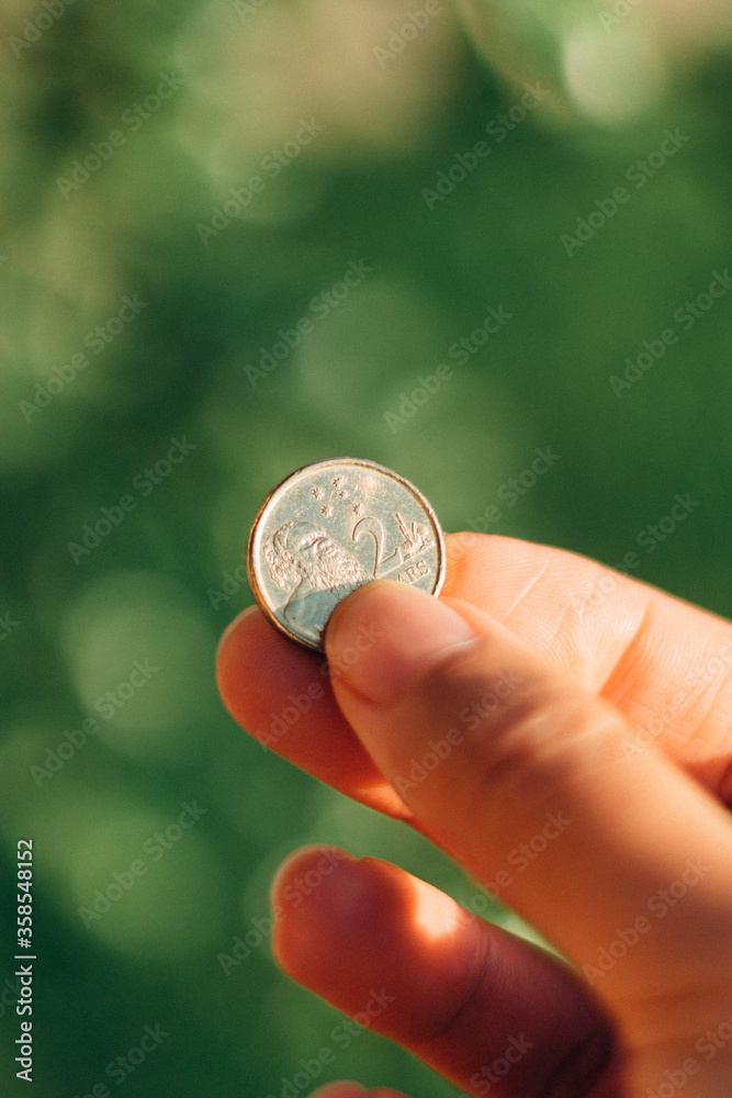 Australian Money, Cash Payment, Investment, Superannuation, Personal Finances, Financial Crisis, Two Dollar Coin, Gold Coin Savings, Piggy Bank