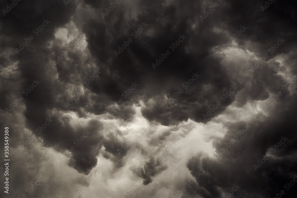 Dark stormy clouds. Differential clouds Dark stormy clouds. Differential clouds
