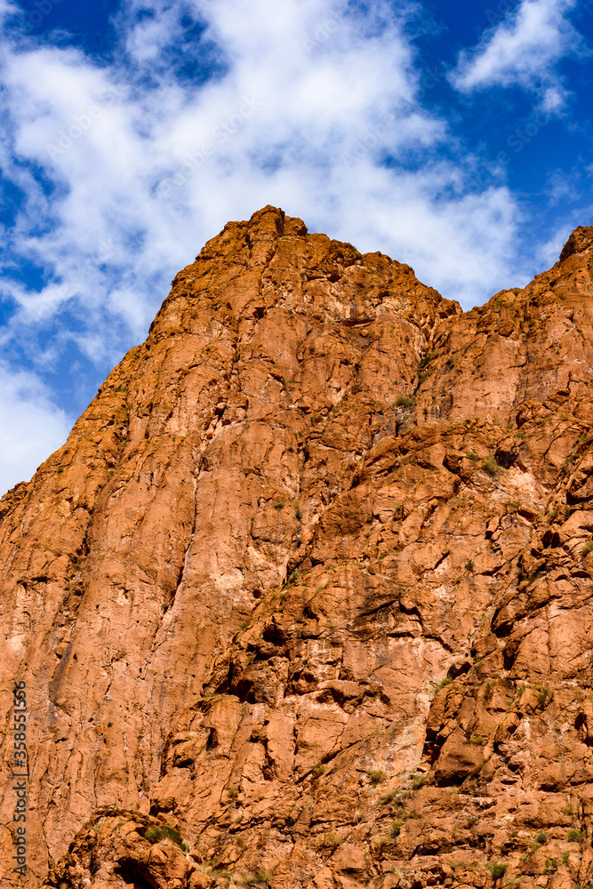 Fototapeta premium It's Todgha Gorge, a canyon in the High Atlas Mountains in Morocco, near the town of Tinerhir.