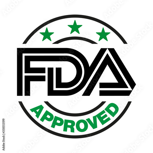 U.S. Food and Drug Administration FDA approved vector stamp