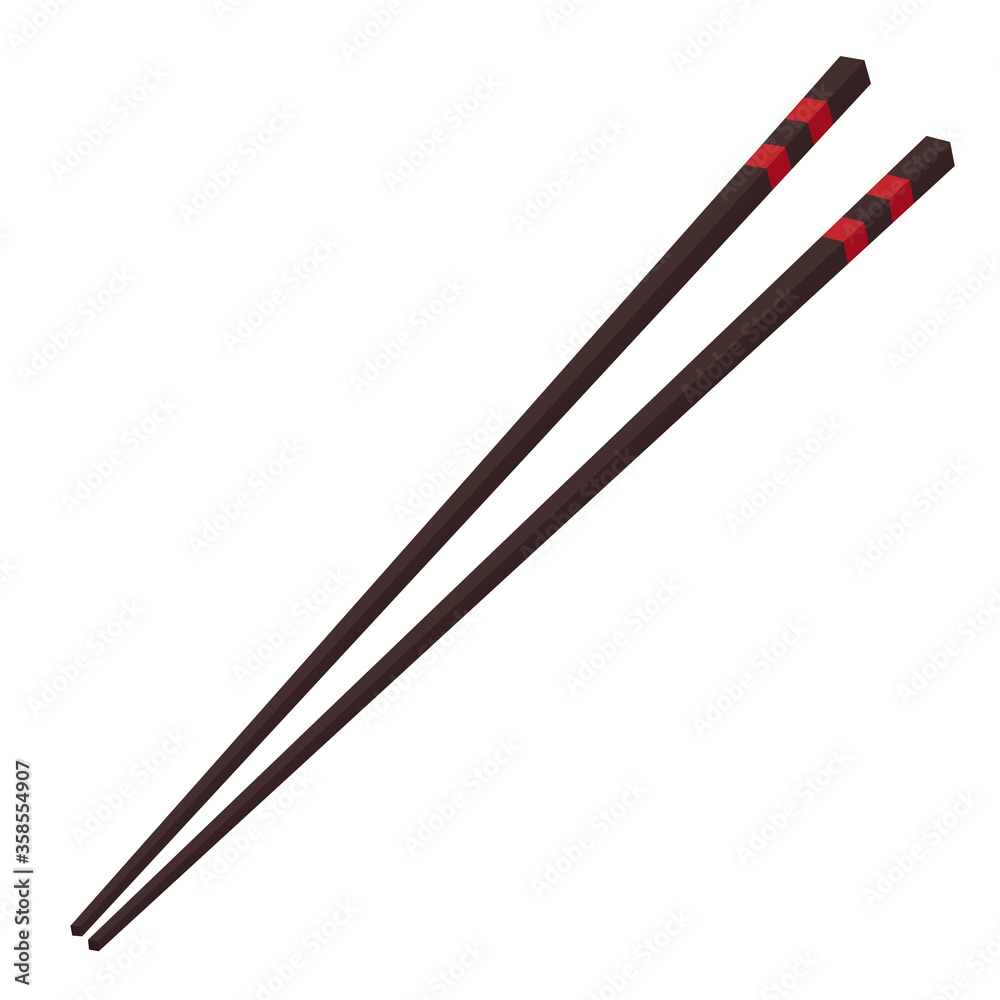 Chopsticks vector. Chopsticks on white background. Chopsticks vector. Chopsticks on white background.