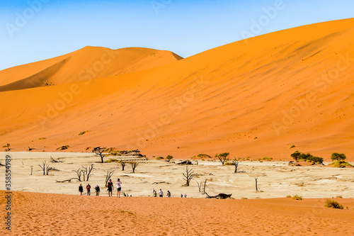 It's Amazing view of the Namibia desert, Sossuvlei, Africa.