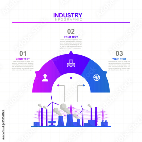 Option Scheme Chart Graph Diagram Analytics Factory Industrial Business Infographic