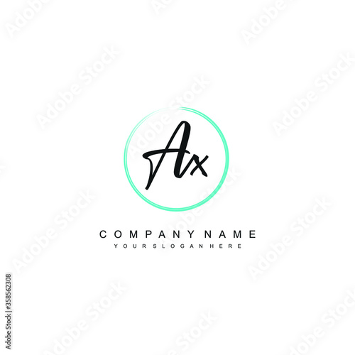 Free Download AX initials signature logo. Handwriting logo vector templates. Hand drawn Calligraphy lettering Vector illustration. - GFXLoad