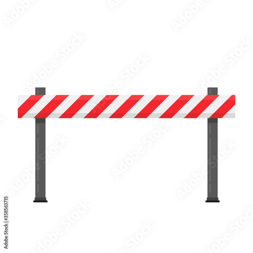 barricade block vector. fence vector. wallpaper. free space for text.