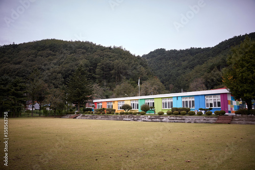 Elementary School in Yangyang-gun, South Korea.  © photo_HYANG
