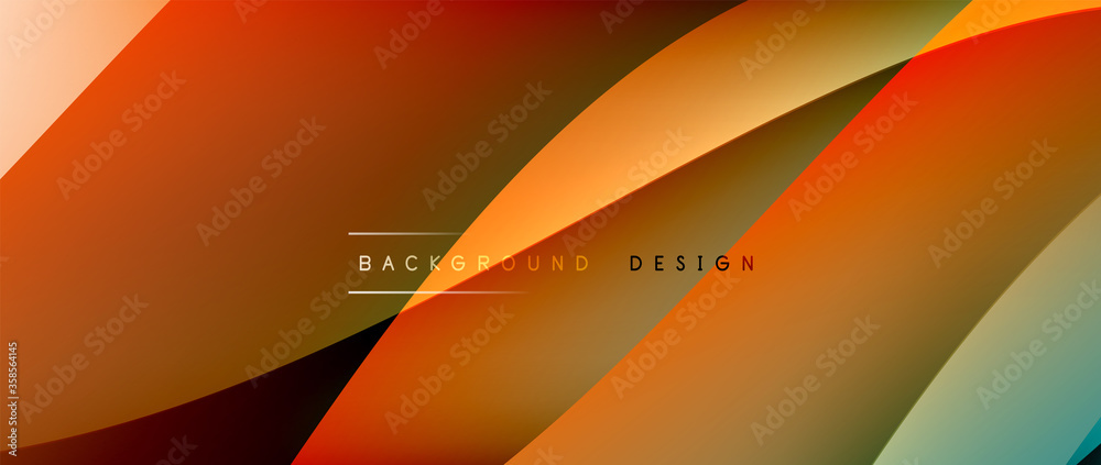 Fluid gradient waves with shadow lines and glowing light effect, modern flowing motion abstract background for cover, placards, poster, banner or flyer Fluid gradient waves with shadow lines and glowing light effect, modern flowing motion abstract background for cover, placards, poster, banner or flyer