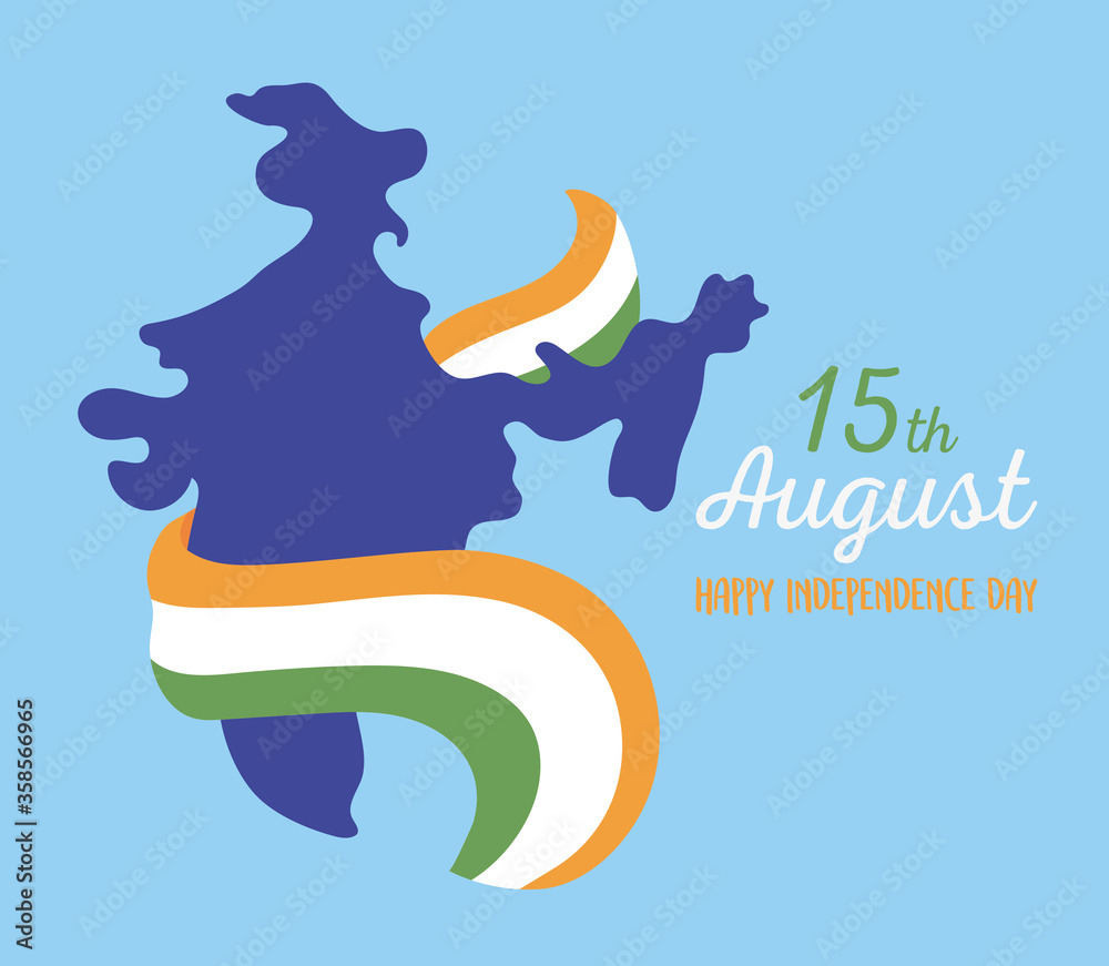 happy independence day india, wrapped map with flag indian happy independence day india, wrapped map with flag indian