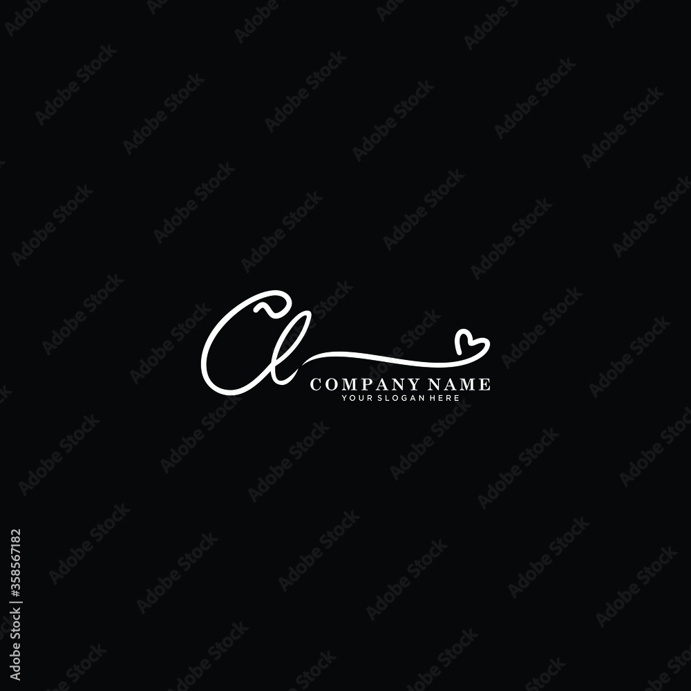 CL initials signature logo. Handwriting logo vector templates. Hand drawn Calligraphy lettering Vector illustration. CL initials signature logo. Handwriting logo vector templates. Hand drawn Calligraphy lettering Vector illustration.