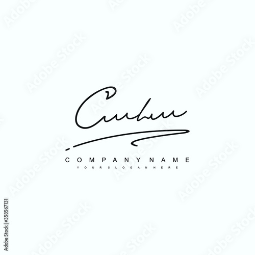 CL initials signature logo. Handwriting logo vector templates. Hand drawn Calligraphy lettering Vector illustration.