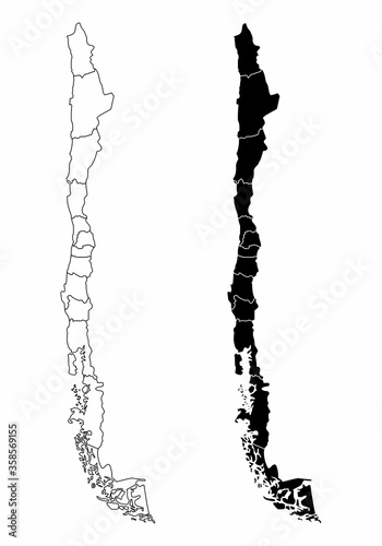 Chile regions maps