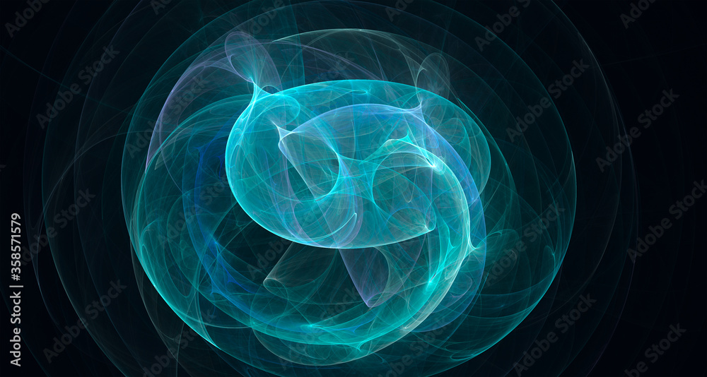 Obraz premium Abstract chaotic pattern on a dark background