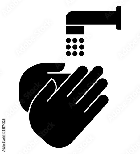 Wash hands icon