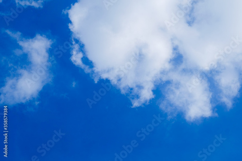 soft focus cloud and blue sky in the shiny day