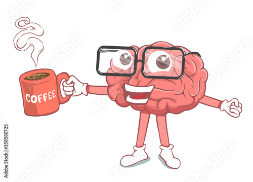 brain drink a coffee