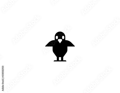 Baby Chick vector flat icon. Isolated baby chick emoji illustration