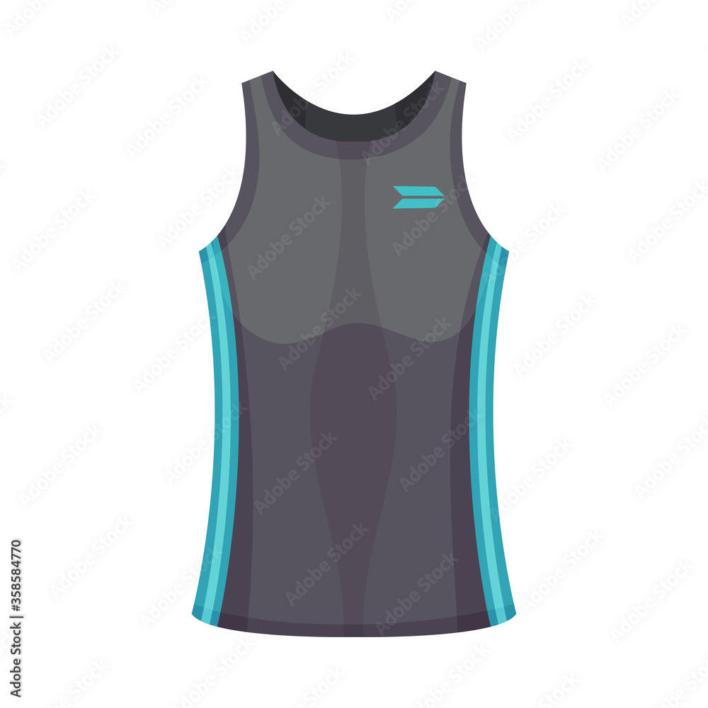 Training Top or Sports Sleeveless Shirt as Track Womenswear Vector Illustration Training Top or Sports Sleeveless Shirt as Track Womenswear Vector Illustration