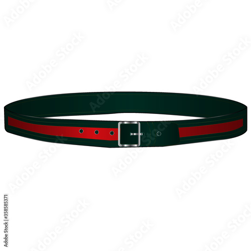 Leather belt vector illustration