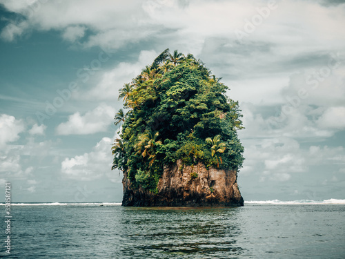 Flowerpot Rock in Pago Pago, American Samoa