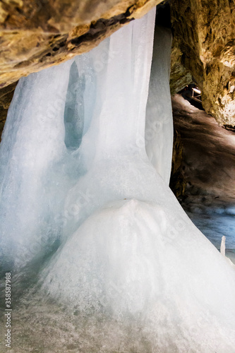 Dobšinská Ice Cave, Slovakia photo