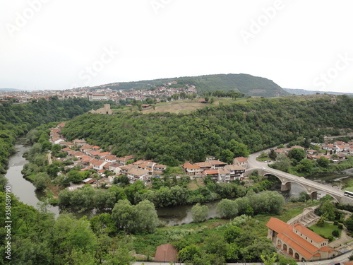 View of the city from the hill