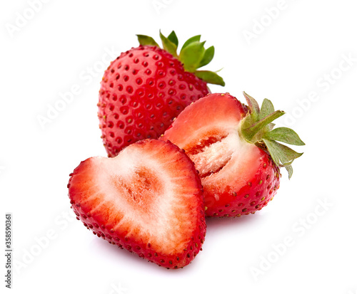 Strawberries Isolated on White Background