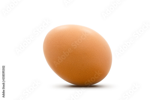 chicken egg isolated on white background.