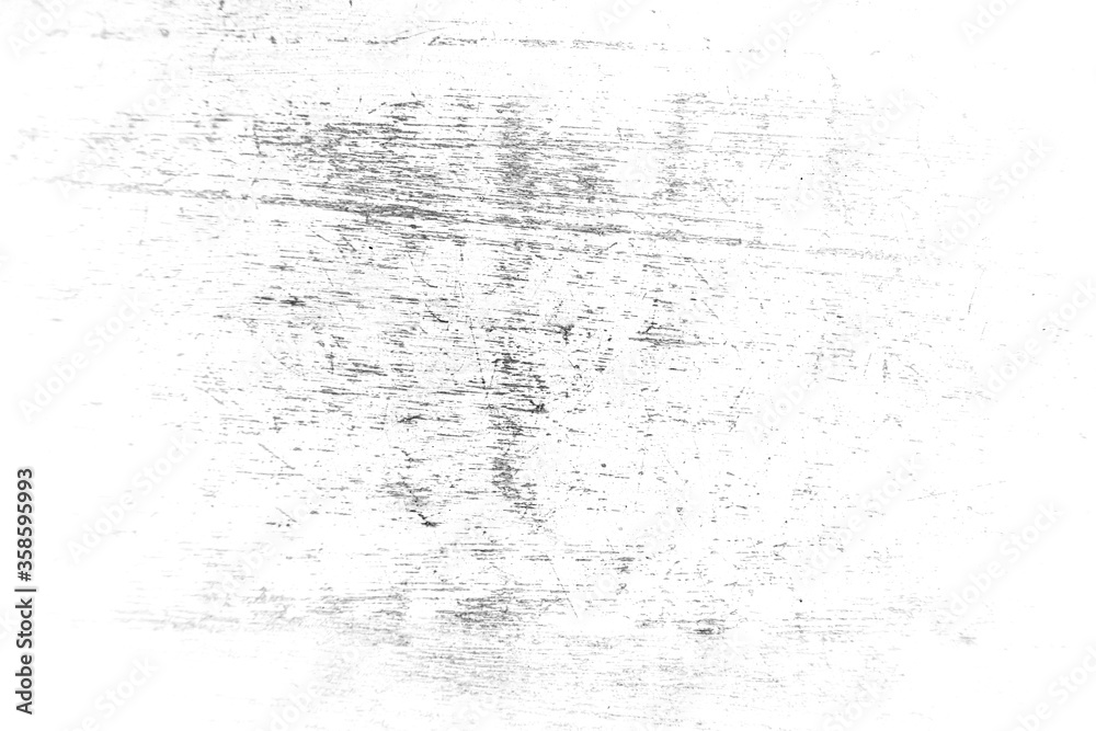 Monochrome abstract background. Scratched hardwood in black and white. Grunge, old textured backdrop. White copy space