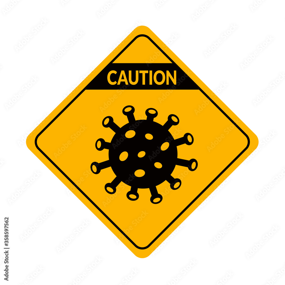 creative flat design corona virus vector caution. World Danger on black & yellow warning sign cartoon. stop coronavirus epidemic outbreak concept gephic icon or symbol. stay home & stay safe clean art creative flat design corona virus vector caution. World Danger on black & yellow warning sign cartoon. stop coronavirus epidemic outbreak concept gephic icon or symbol. stay home & stay safe clean art