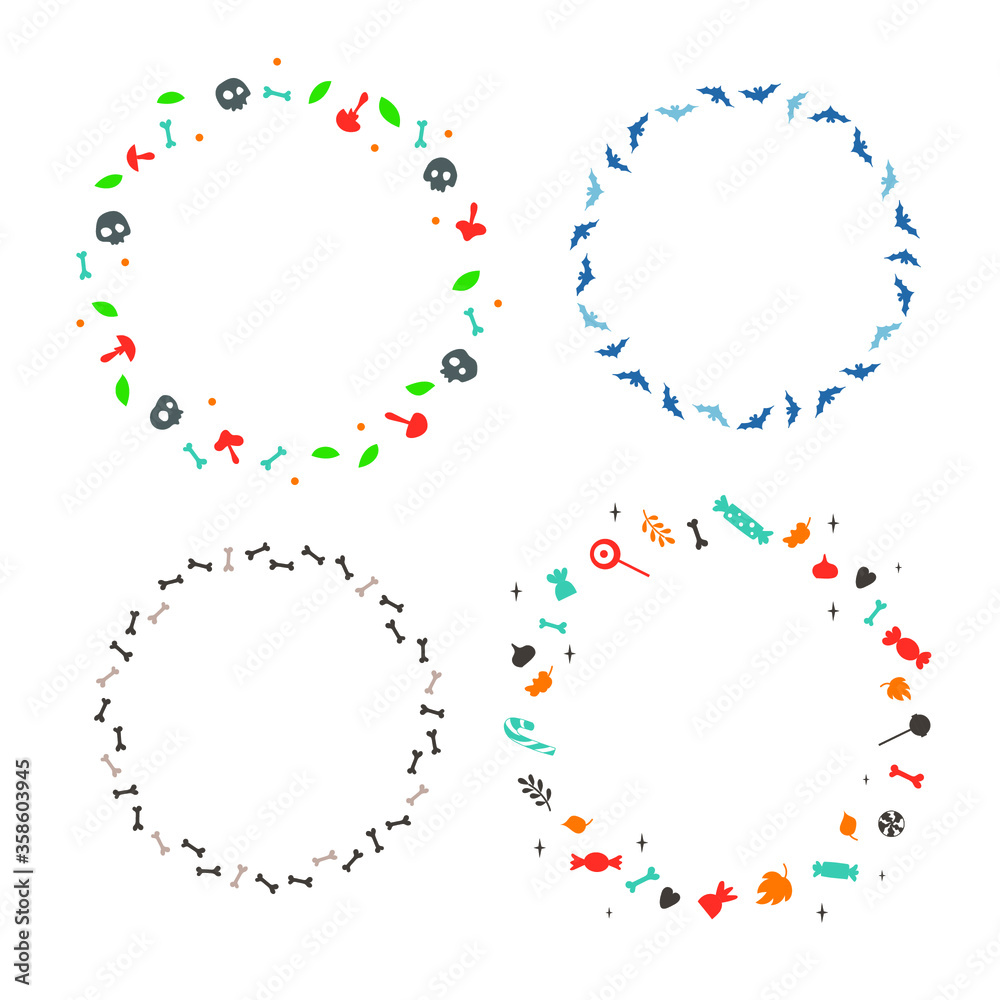 Set of decorative wreaths Set of decorative wreaths