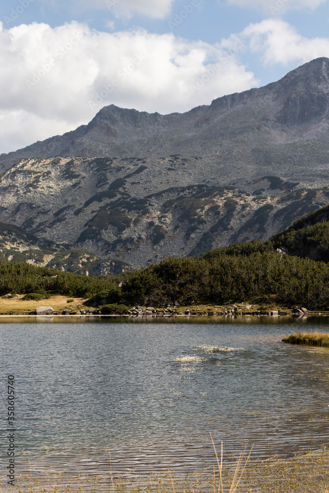 Landscape of Muratovo lake at Pirin Mountain, Bulgaria