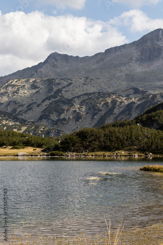 Landscape of Muratovo lake at Pirin Mountain, Bulgaria