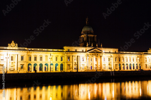 The Customs House on the River Liffey in Dublin, Ireland photo