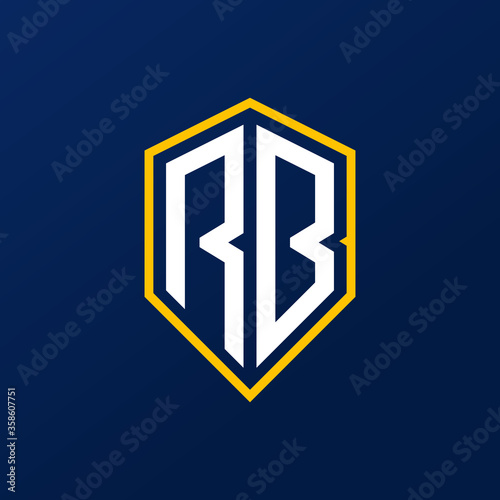 initial RB logo design