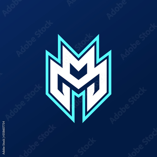 initial MM logo design