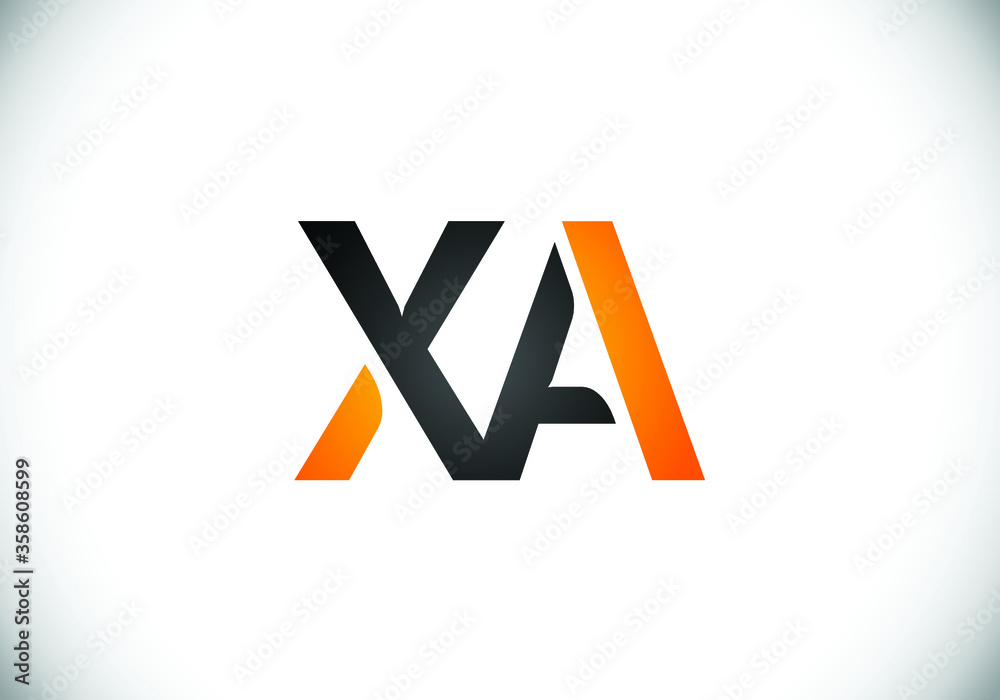 Initial Monogram Letter X A Logo Design Vector Template. X A Letter Logo Design Initial Monogram Letter X A Logo Design Vector Template. X A Letter Logo Design