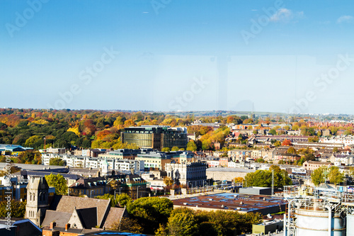 Photography View of rooftops across the city of Dublin, Ireland