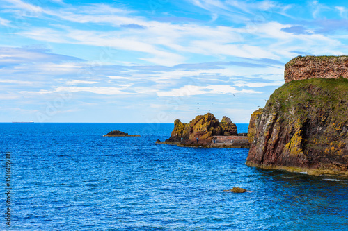 Panorama of the North Sea coast of Scotland © Anton Ivanov Photo