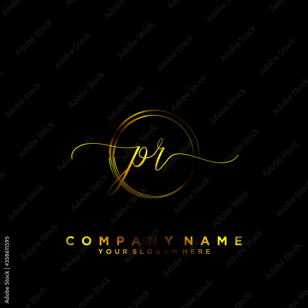 PR Initial handwriting logo vector
PR Initial handwriting logo vector