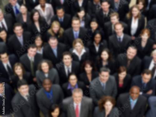 Blurred photo of business group crowd © moodboard