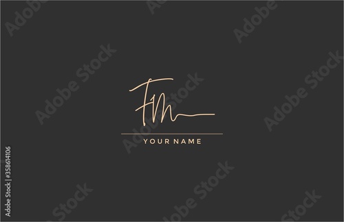 Handwritting Signature FM Logo