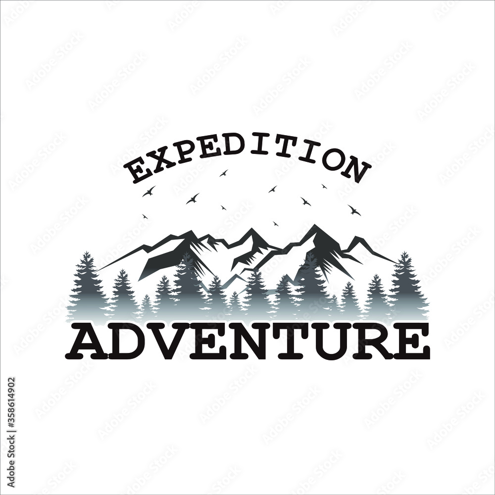 logo expedition adventure mountain