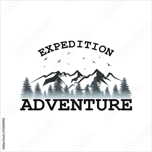 logo expedition adventure mountain