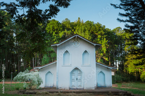 Old abandoned church village rural people old town