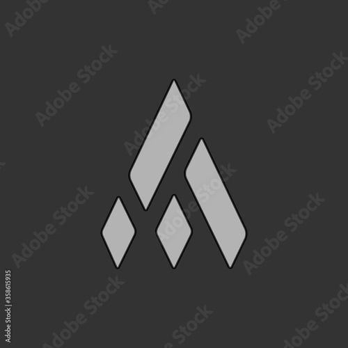 A Letter Logo design