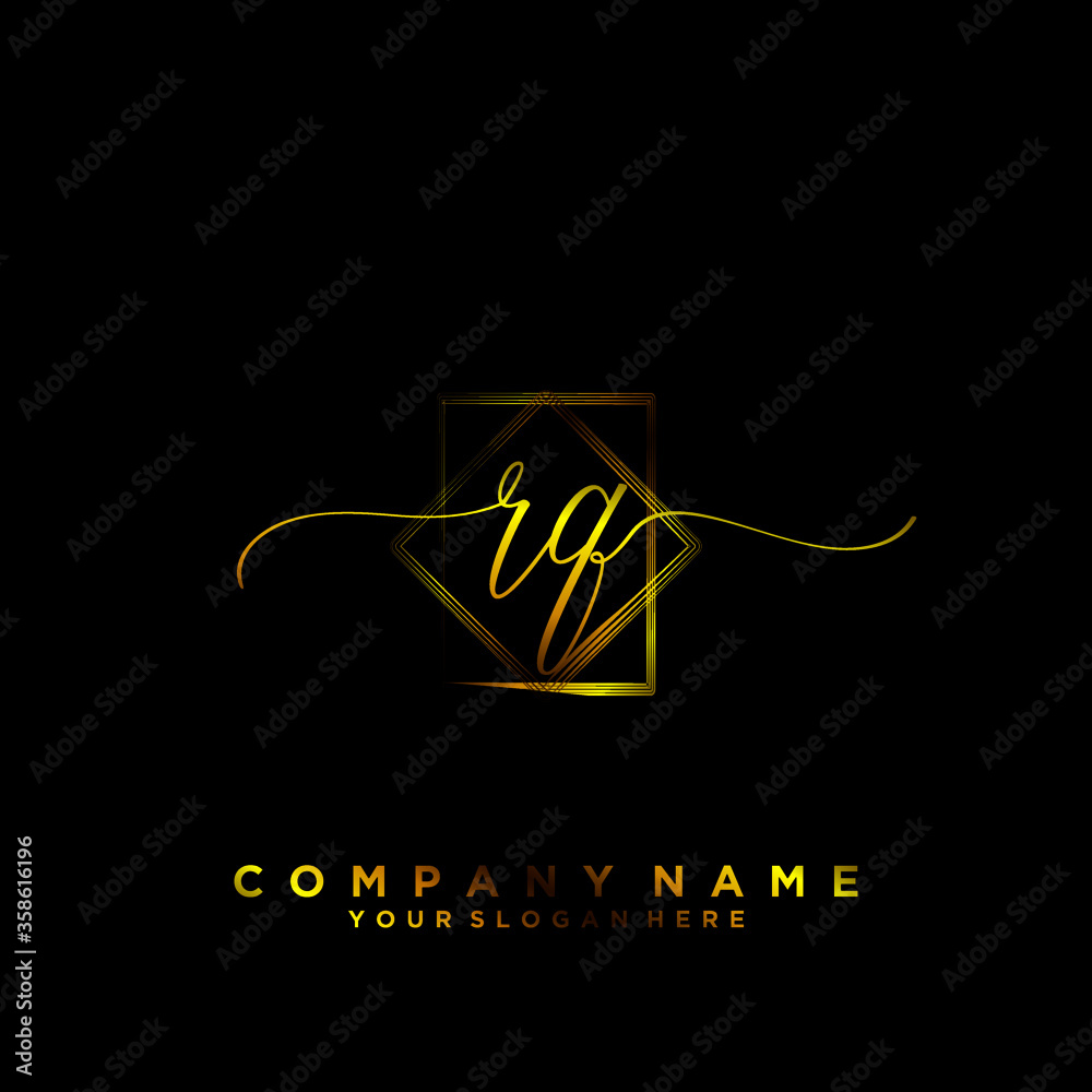 RQ Initial handwriting logo vector
RQ Initial handwriting logo vector