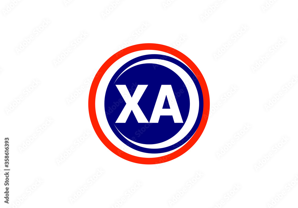 Initial Monogram Letter X A Logo Design Vector Template. X A Letter Logo Design Initial Monogram Letter X A Logo Design Vector Template. X A Letter Logo Design