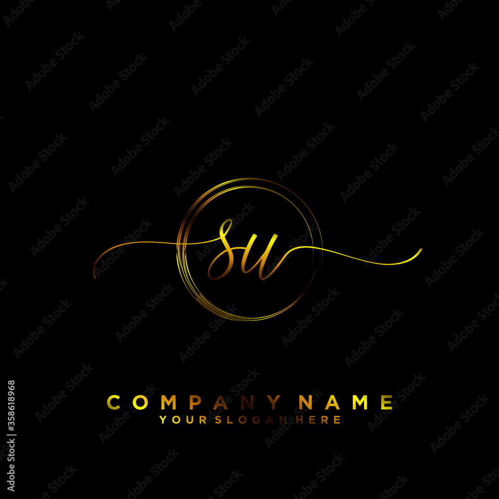 SU Initial handwriting logo vector
SU Initial handwriting logo vector